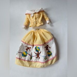 Barbie Curious George Vintage Yellow Dress